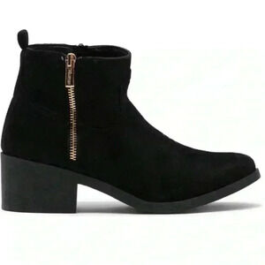 Wanted Footwear Faux Suede Western Bootie in Black Size 10 NWT